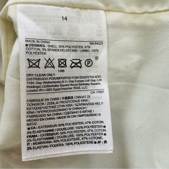 Banana Republic Black White V-Neck Sleeveless Career Sheath Dress Size 14 NEW - Picture 11 of 12